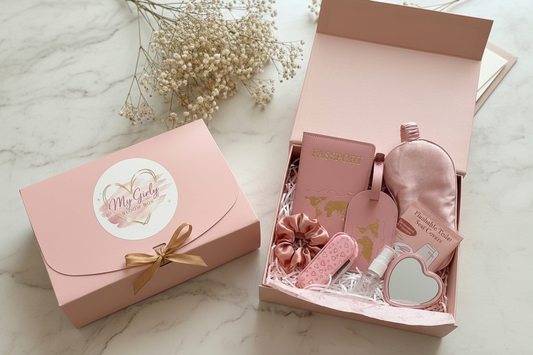 My Girly Travel Box ouverte et fermée côte à côte